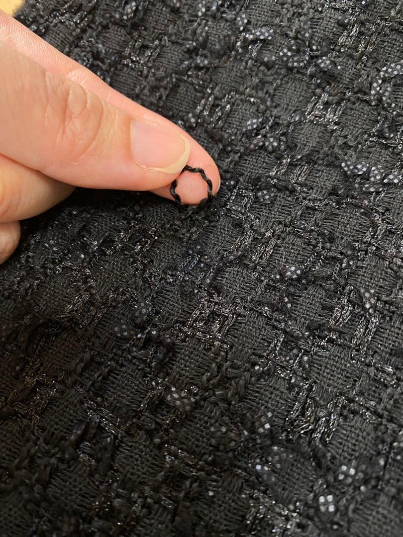 【お値下げ】UNITEDARROWS ツイードジレ　金ボタン ブラック