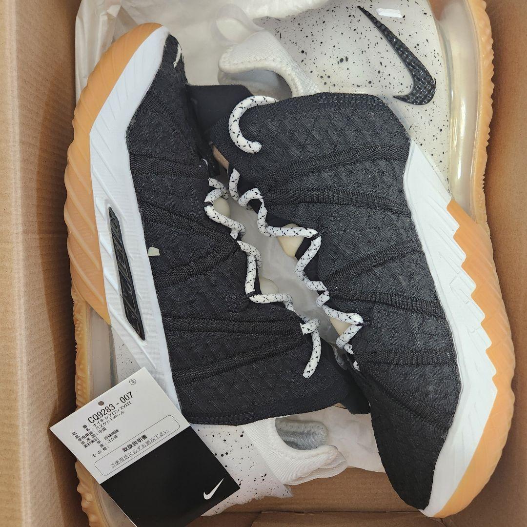 【未使用✨️26.5㎝】NIKE LEBRON 18 ブラック×ホワイト 箱タグ