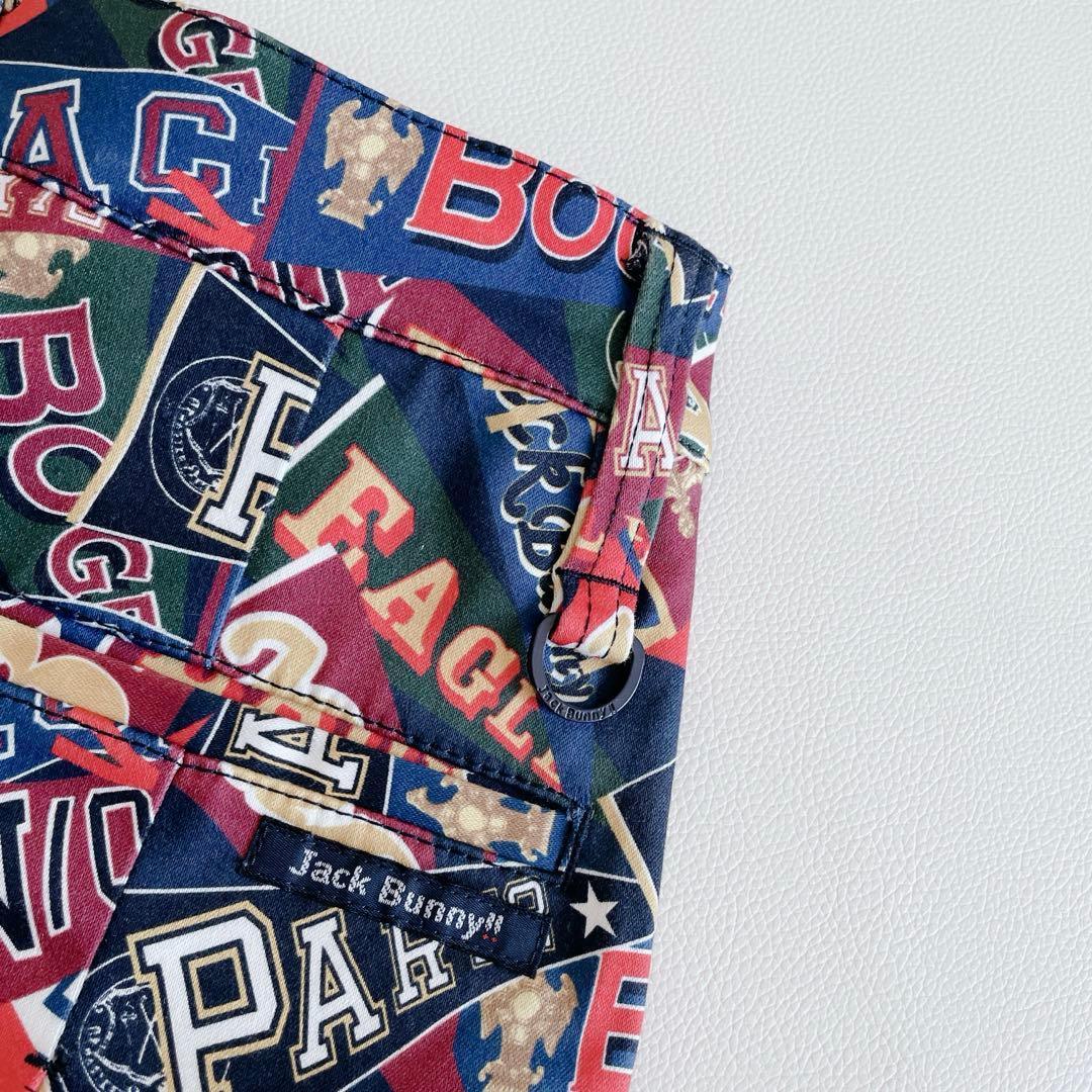 ジャックバニー ゴルフ スカート 1/M 総柄　フラッグ柄　マルチカラー　春夏