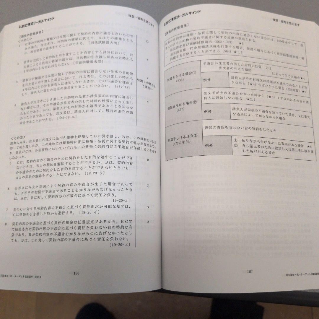 LEC 2026 択一ターゲット攻略講座 民法 I・II　司法書士