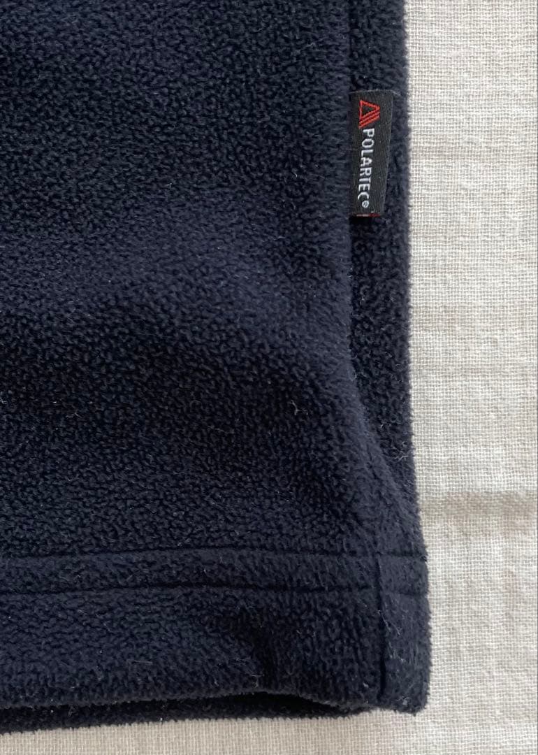 【美品】monzee モンジー フリースポロ ブラックMサイズ