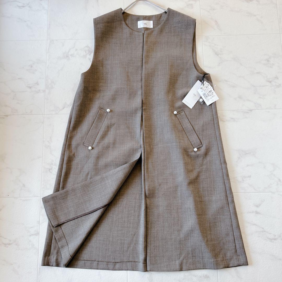 新品タグ付き Vin ポイントパールジレ ems ボウタイブラウス セット