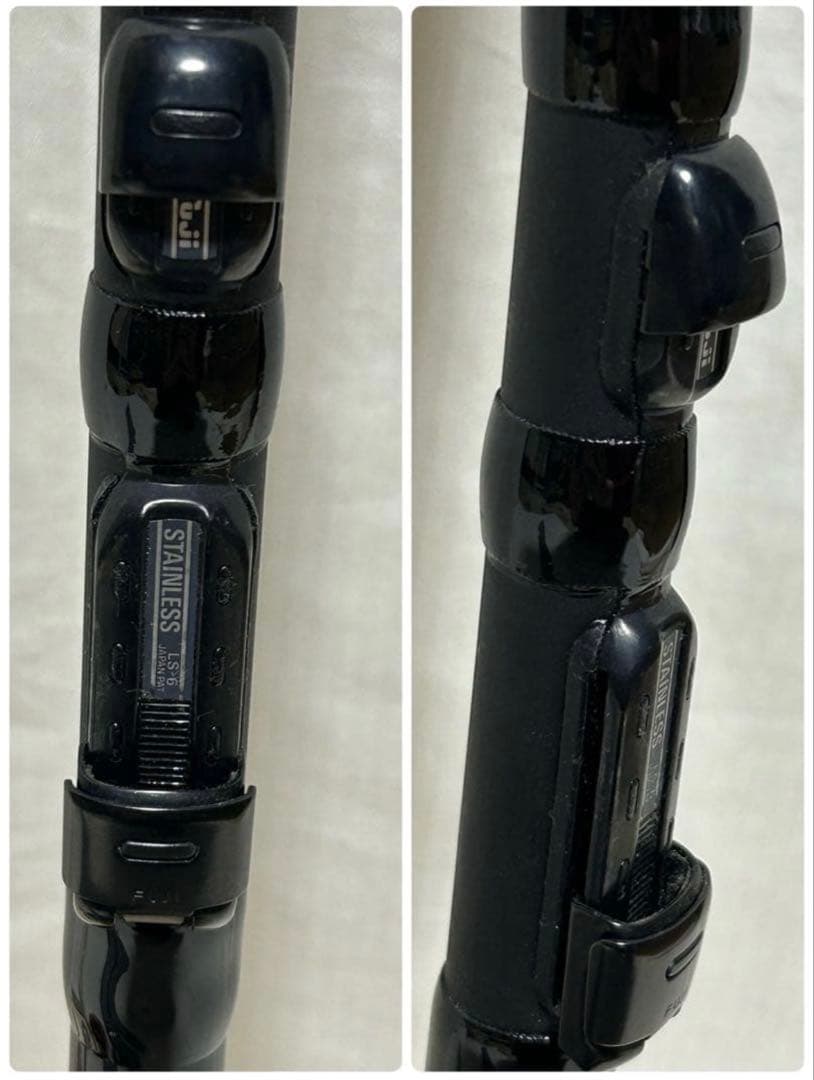 良品　宇崎日新　NISSIN　釣竿　黒鯛　チヌ用　天然木リール　糸　取説有り