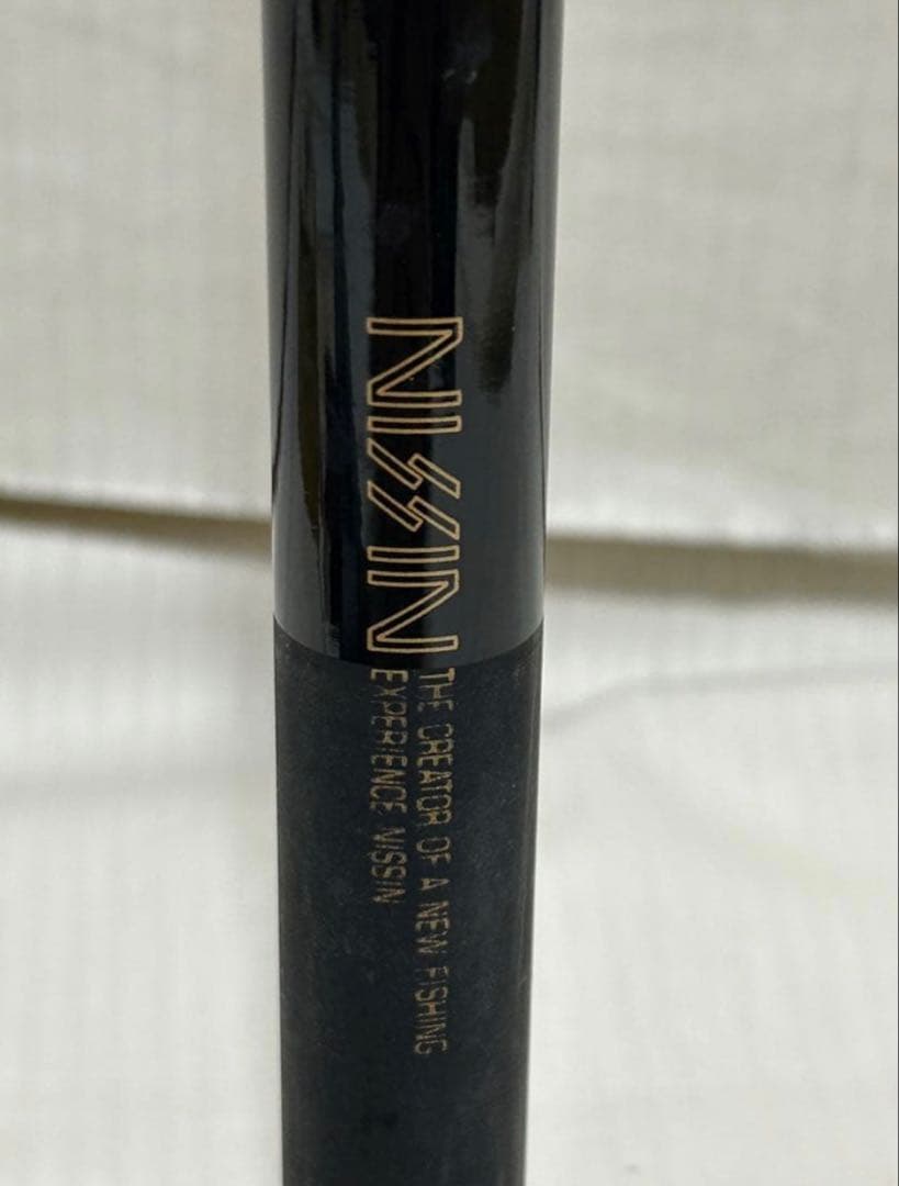 良品　宇崎日新　NISSIN　釣竿　黒鯛　チヌ用　天然木リール　糸　取説有り