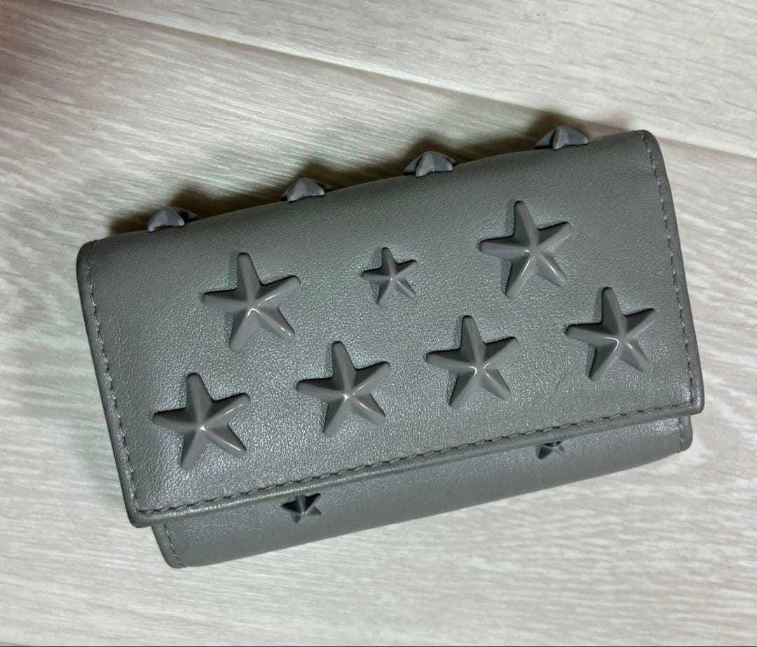 ジミーチュウ/スタッズキーケース/希少なグレー/ユニセックス/美品