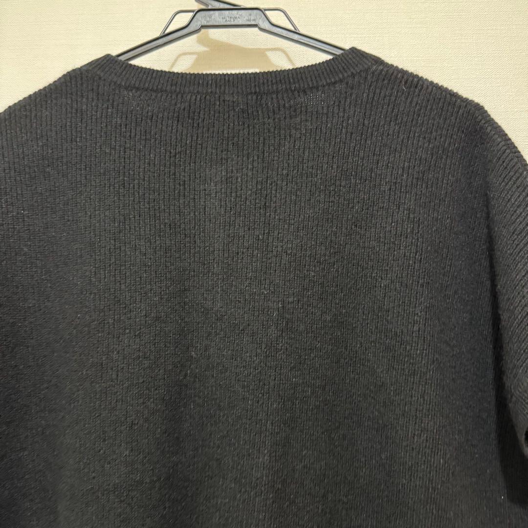 ★新品・タグ付き★高島屋　洗えるカシミヤ１００％　ニットベスト　黒　３L