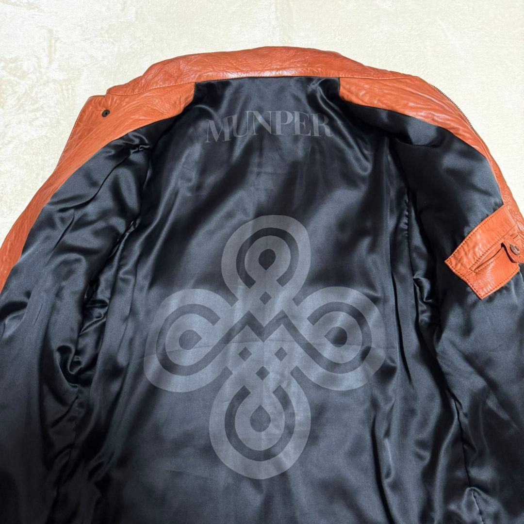 MUNPER スペイン製 レザーコート ラムレザー ユーロ ヴィンテージ 36