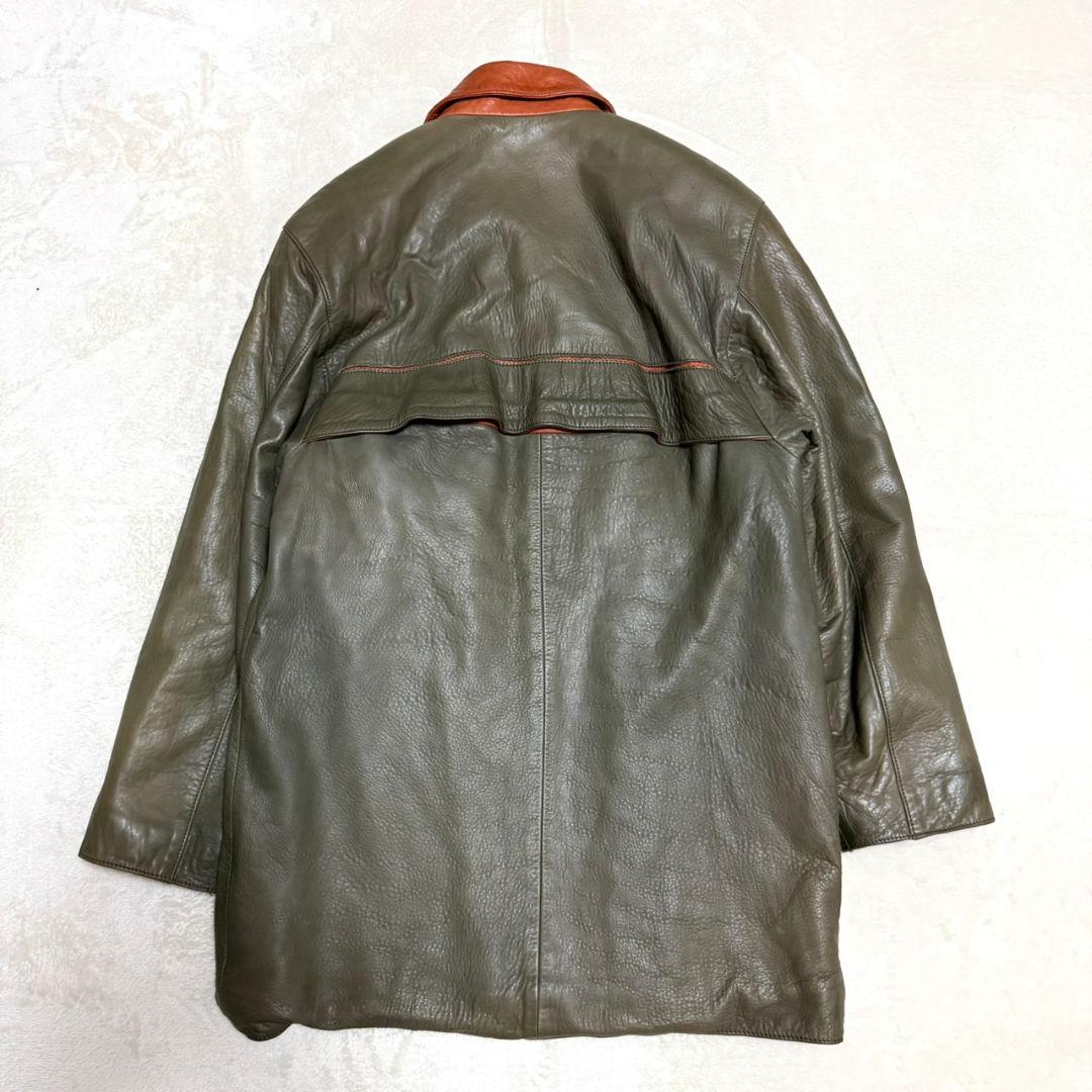 MUNPER スペイン製 レザーコート ラムレザー ユーロ ヴィンテージ 36