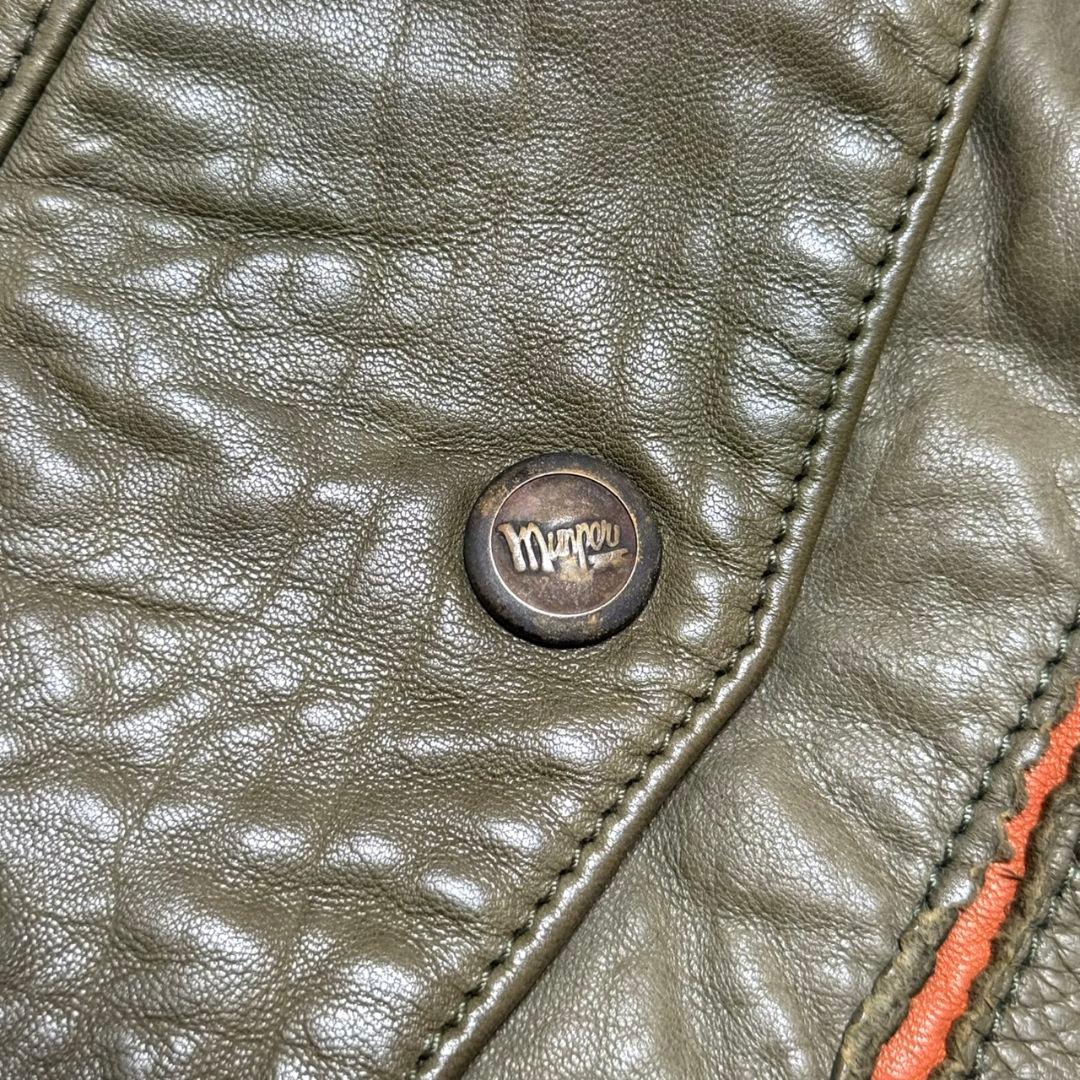 MUNPER スペイン製 レザーコート ラムレザー ユーロ ヴィンテージ 36