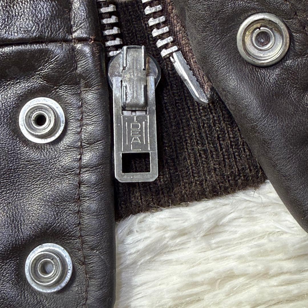 【美品】USA製 vintage G-1 レザーフライトジャケット L 肉厚