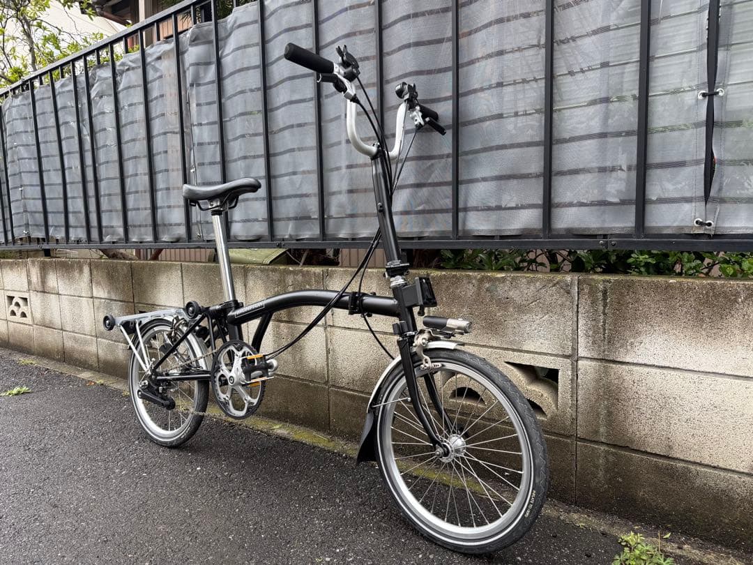【大人カスタム】BROMPTON M6R BLACK 極美品　デッドストック