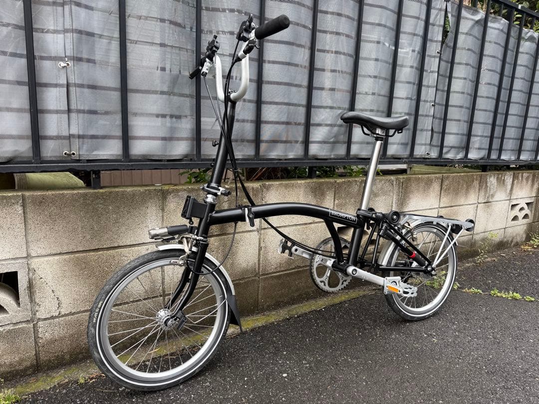 【大人カスタム】BROMPTON M6R BLACK 極美品　デッドストック