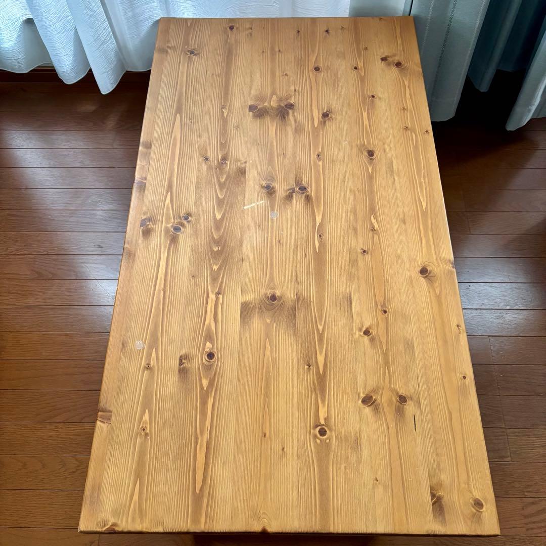 ［幅110］ローテーブル　ローデスク　天然木使用　完成品　組み立て不要