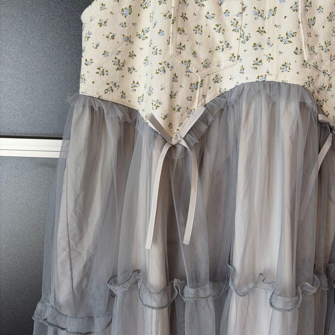 merry jenny petit flowerチュールキャミワンピース