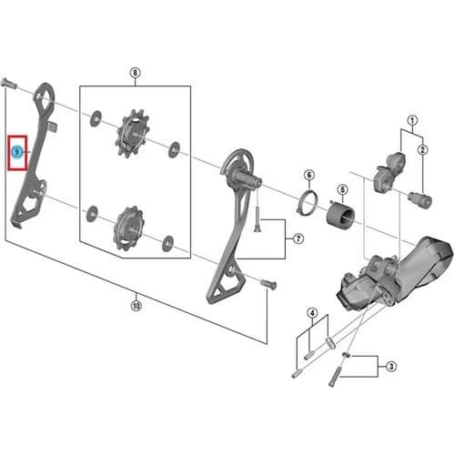 RD-R8050 GSプーリーゲージ インナー＆アウタープレートセット