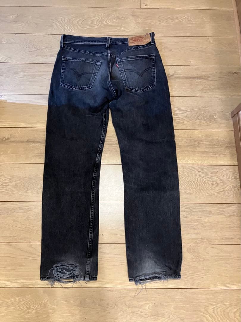 90's Levi's 501 先染めブラック アメリカ製 W32 L32程度