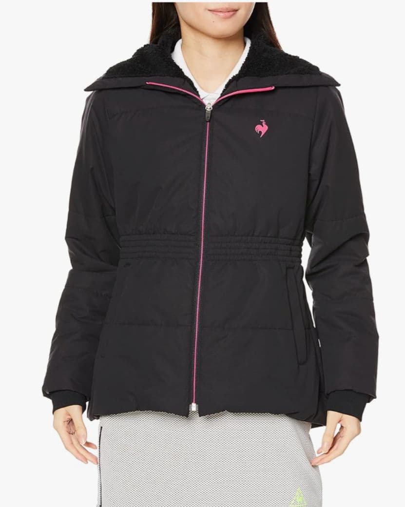 新品　ルコックスポルティフ BARBIEコラボ　 中綿 防寒 ゴルフ ブルゾン