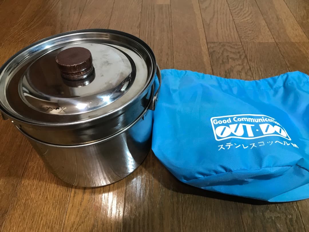OUT・DO 製コッヘルセット＋米国製ホーロー食器セット＋保管ケース