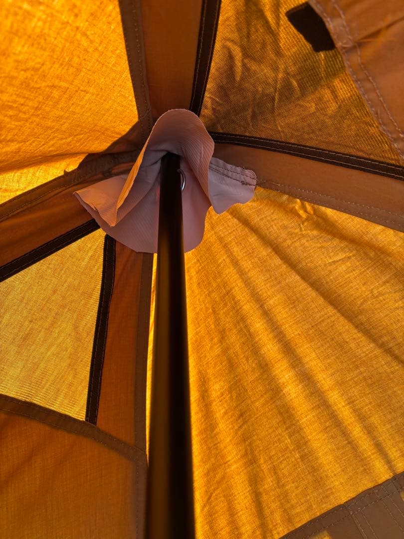 WAQ ALPHA TC ソロ用ティピテント、専用二股ポールグラウンドシート付き