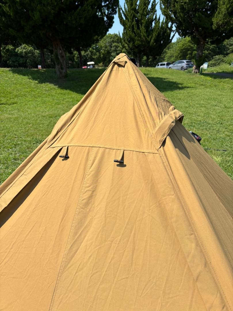 WAQ ALPHA TC ソロ用ティピテント、専用二股ポールグラウンドシート付き