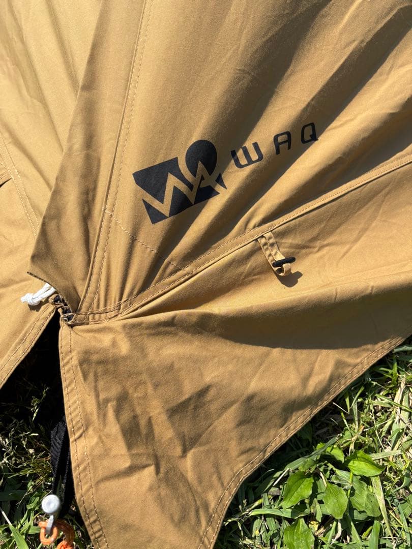 WAQ ALPHA TC ソロ用ティピテント、専用二股ポールグラウンドシート付き