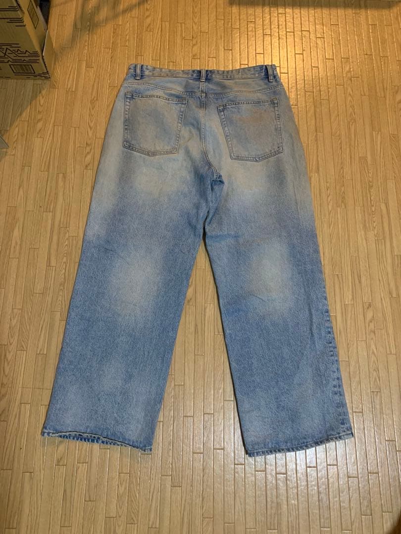 Zara Acne Studios風 バギーデニム ヴィンテージ加工 EUR44