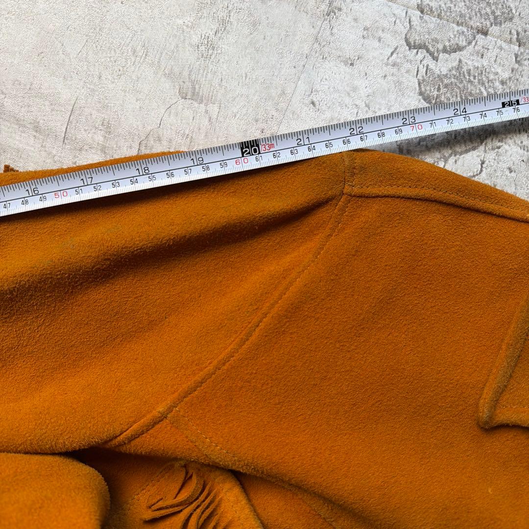 70s レザーフリンジジャケット ウェスタンジャケット スエード