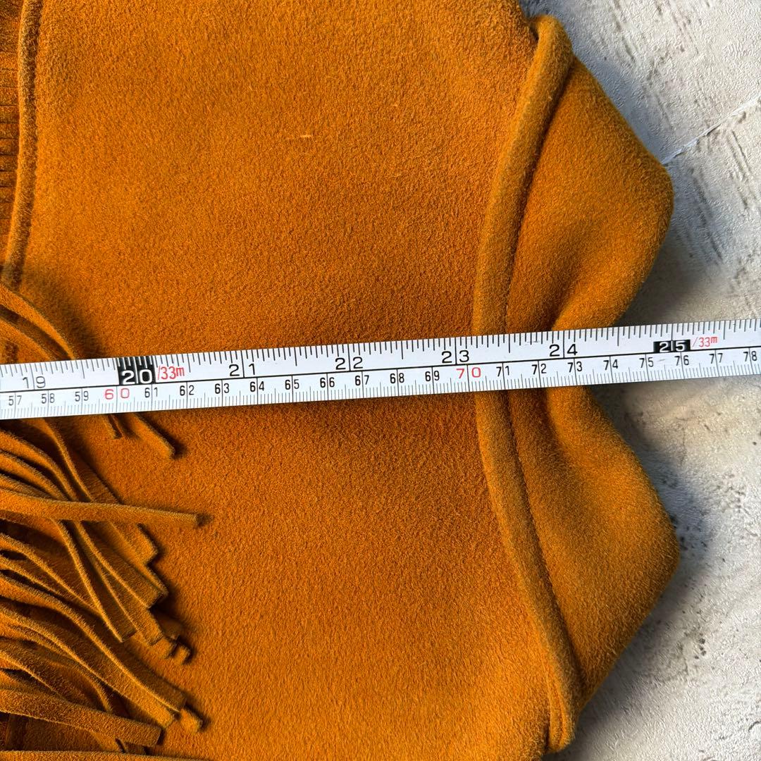 70s レザーフリンジジャケット ウェスタンジャケット スエード