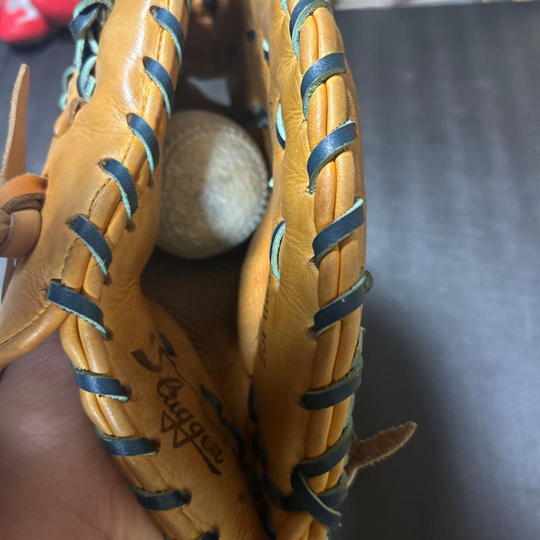 久保田スラッガー　軟式用　ファーストミット　紐とグリス交換済みです