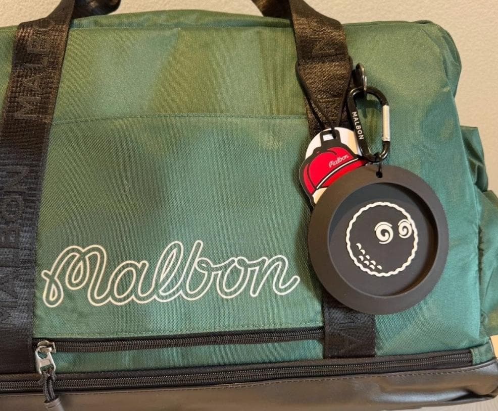 Malbon ラウンドバッグ ブラック＆グリーン 韓国限定✨美品