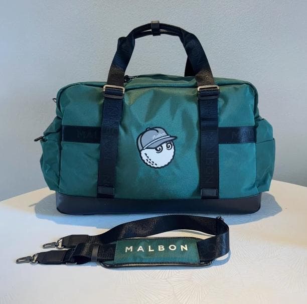 Malbon ラウンドバッグ ブラック＆グリーン 韓国限定✨美品