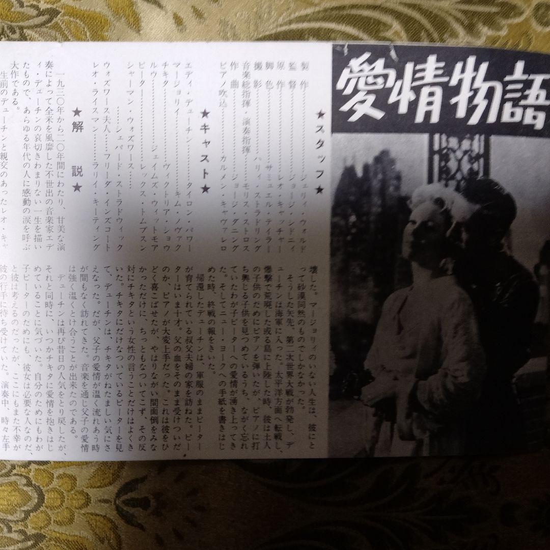 愛情物語 パンフレット