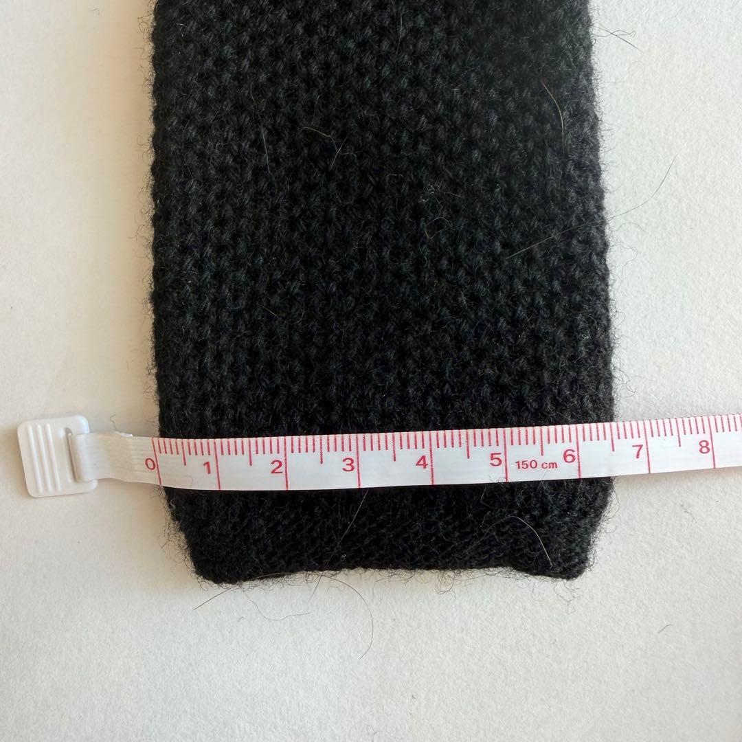 CHANEL シャネル　ブラック 黒　ニットネクタイ