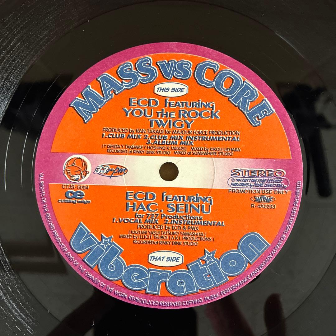 ECD レコード　MASS VS CORE 日本語ラップ