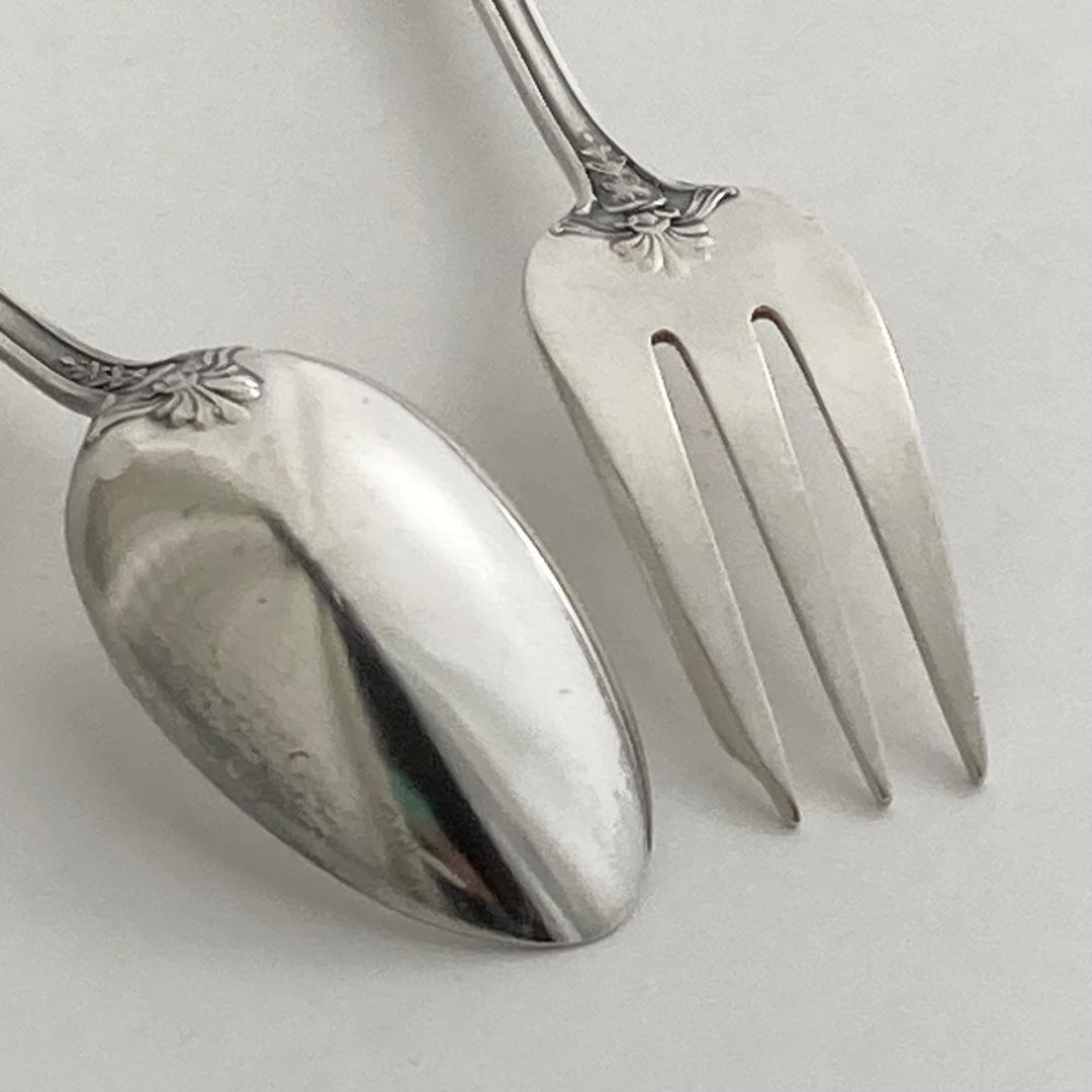 【デザートカトラリーセット＊15cm】フランスアンティーク シルバープレート