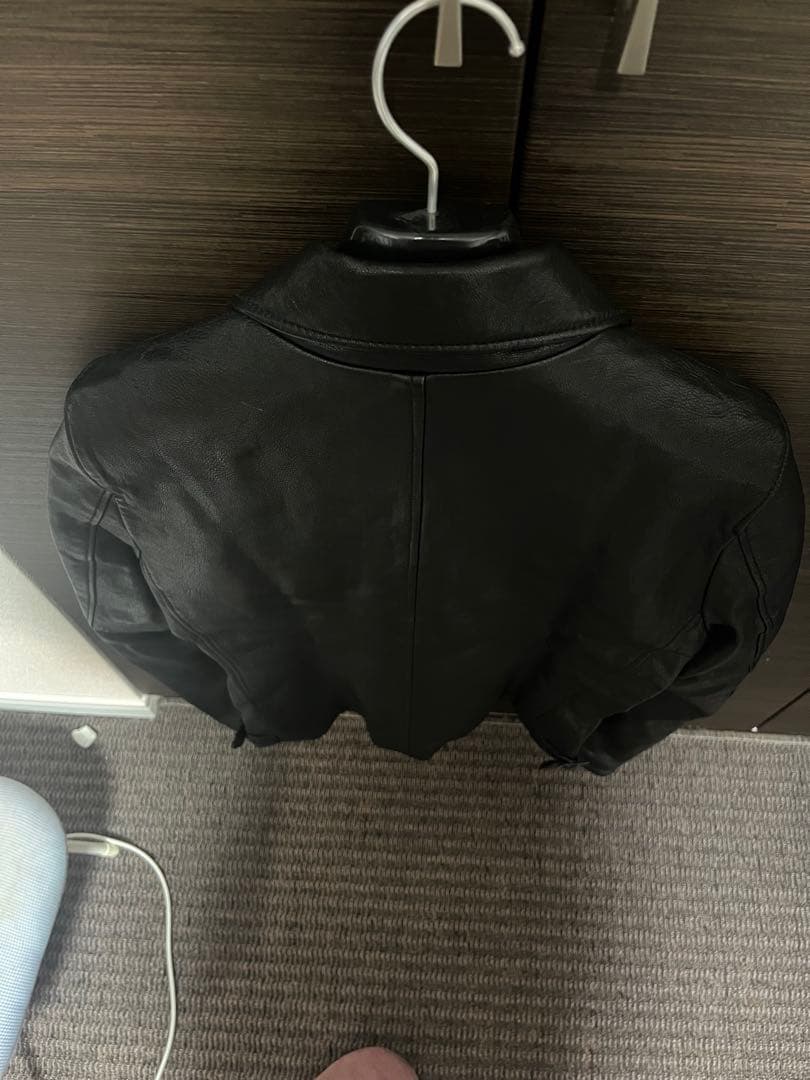 ナノ・ユニバース ウォッシュドレザーWライダースジャケット