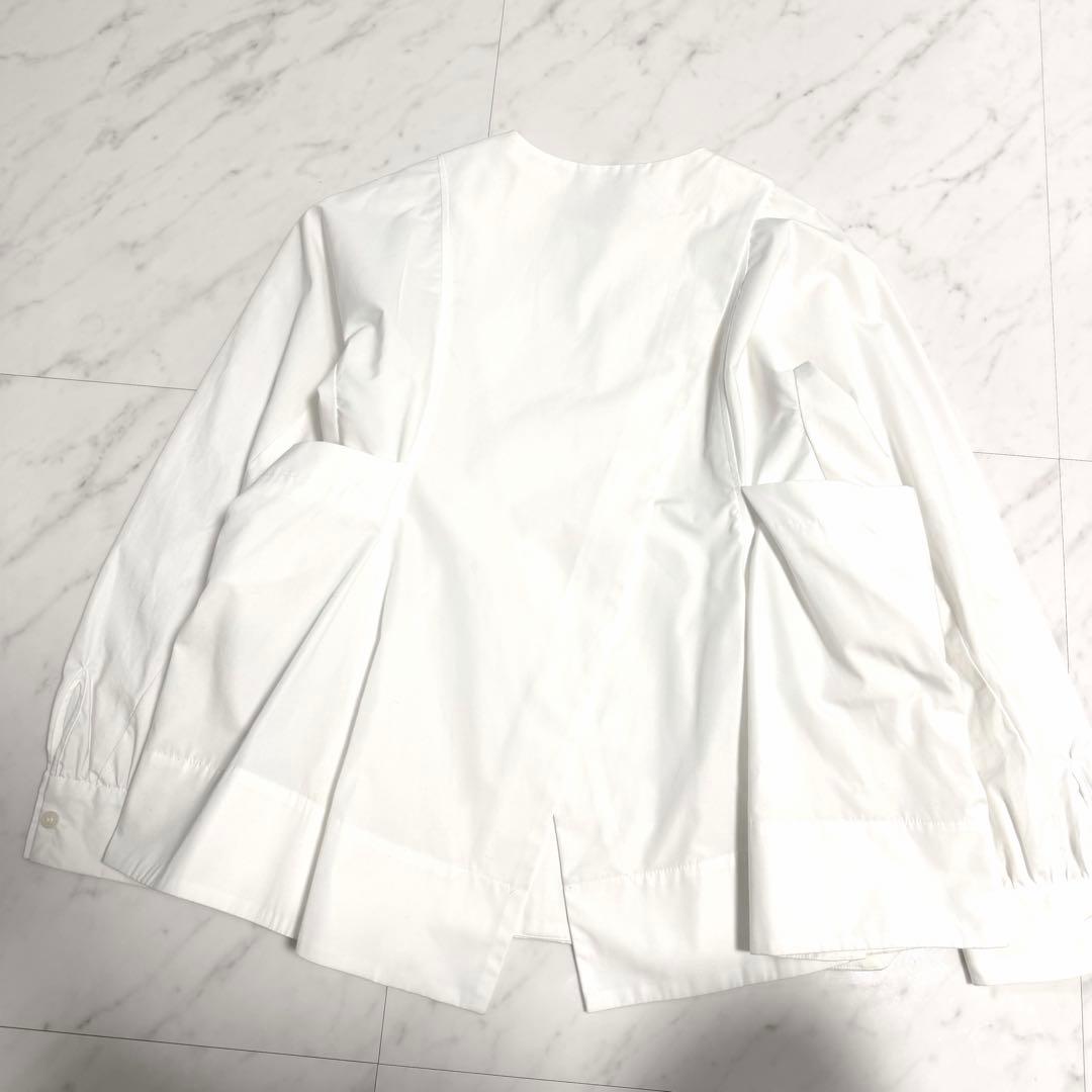 完売品✨️ジプソフィア Zip Blouse ジップ ブラウス 美シルエット 白