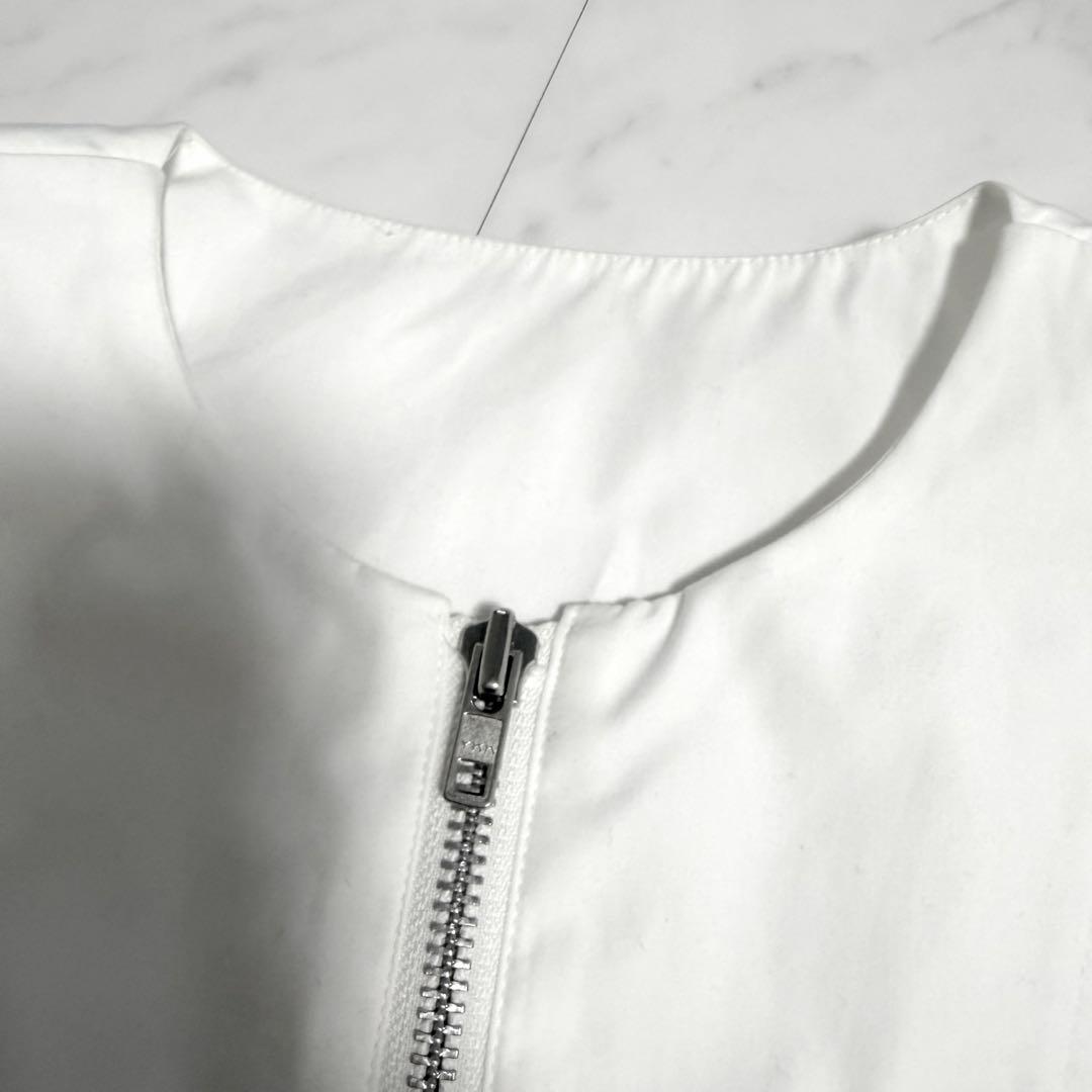完売品✨️ジプソフィア Zip Blouse ジップ ブラウス 美シルエット 白