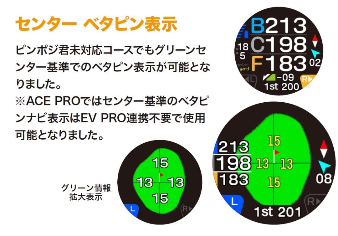 EAGLE VISION watch ACE PRO/朝日ゴルフ用品/ホワイト