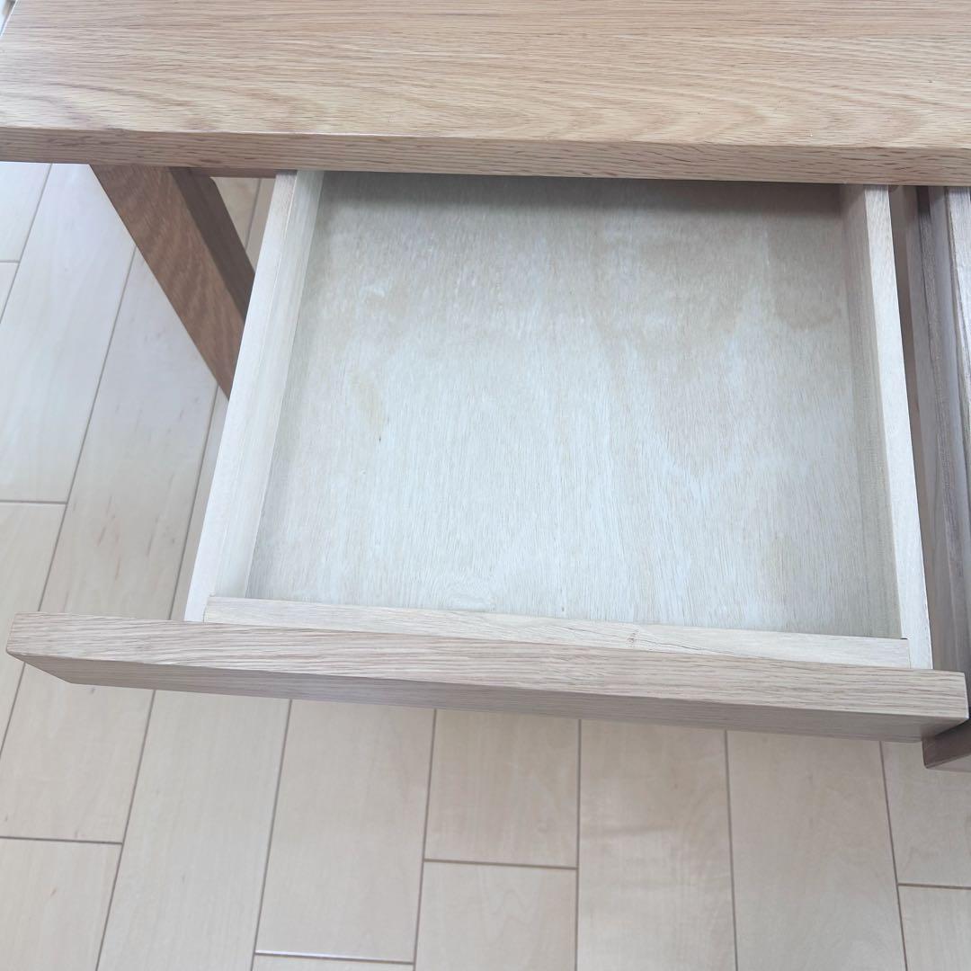 無印良品 ローテーブル 無垢材 天然木　引き出し2杯　オーク　タモ　MUJI
