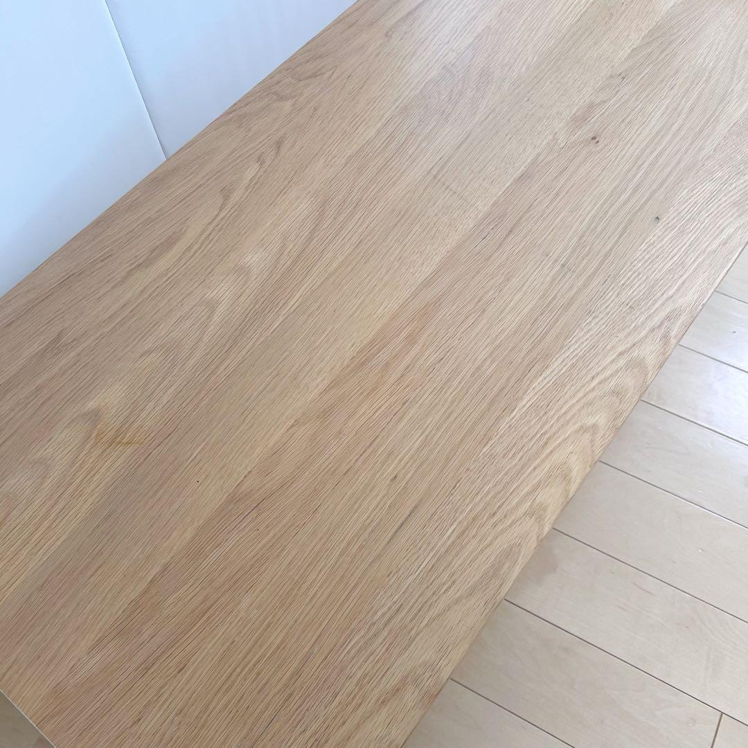 無印良品 ローテーブル 無垢材 天然木　引き出し2杯　オーク　タモ　MUJI