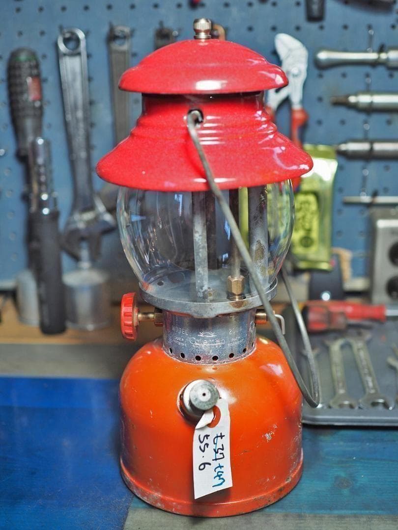 燃焼絶好調1955年6月 コールマン 200A ランタン イエローボーダーt47