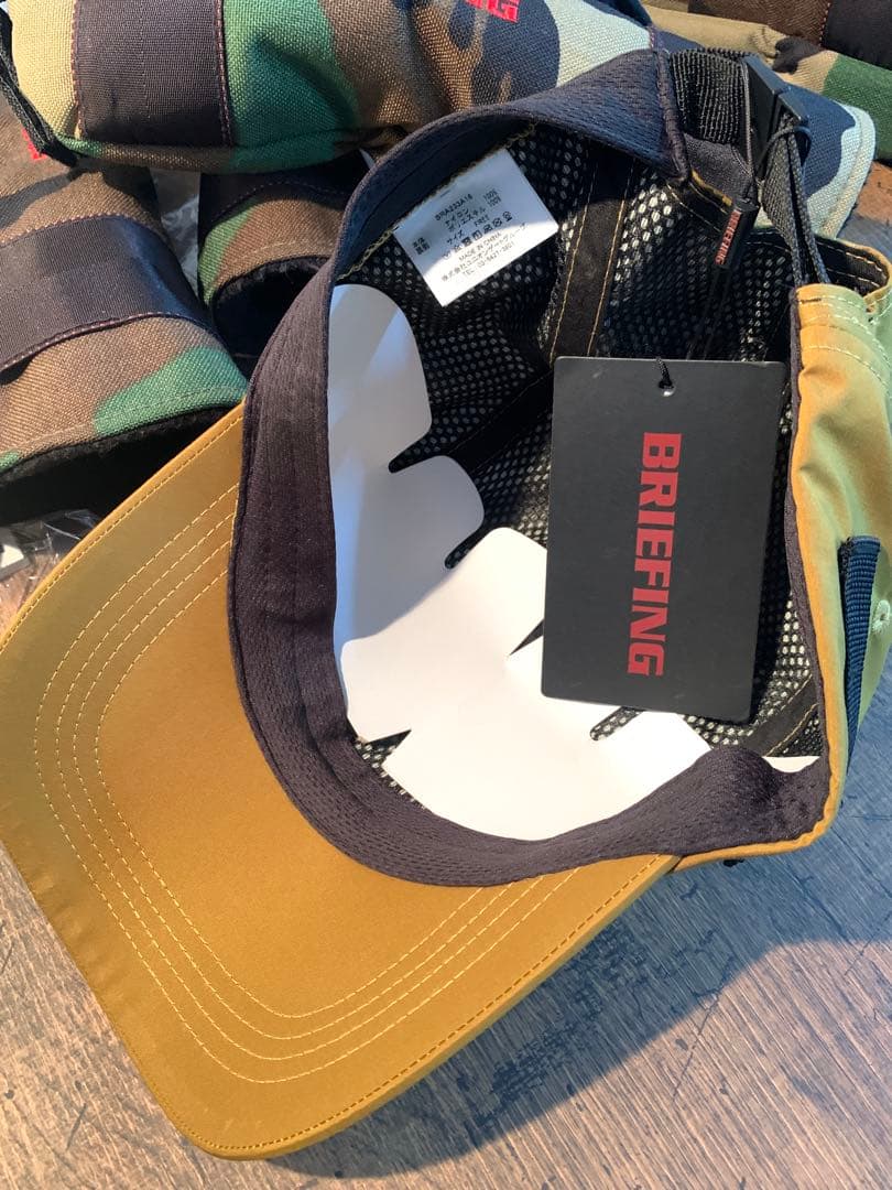 新品 BRIEFING ブラウン アウトドア5パネルキャップ