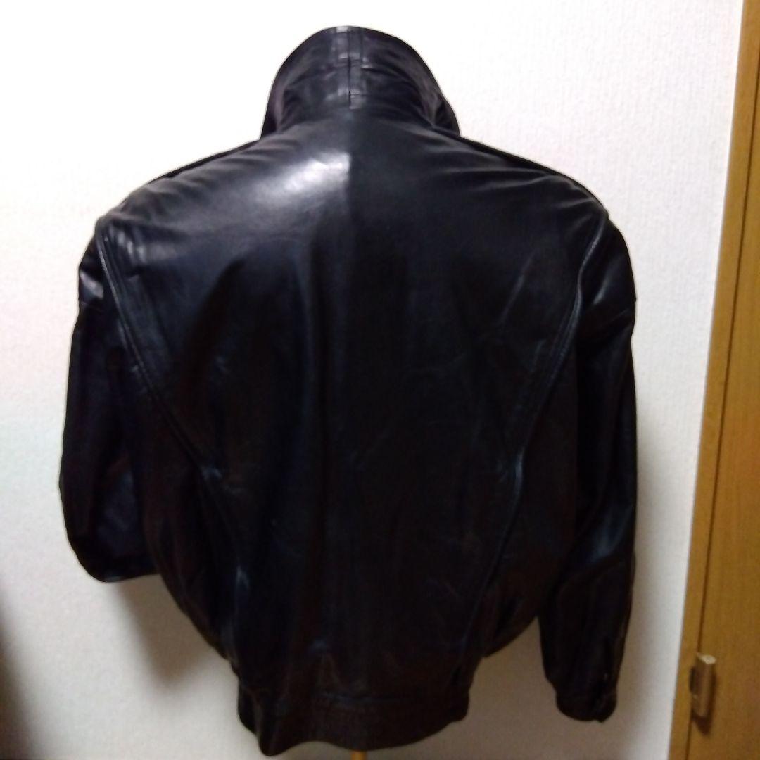 【希少美品‼️】ヴィンテージ カウレザーライダースジャケット 牛革　XL位