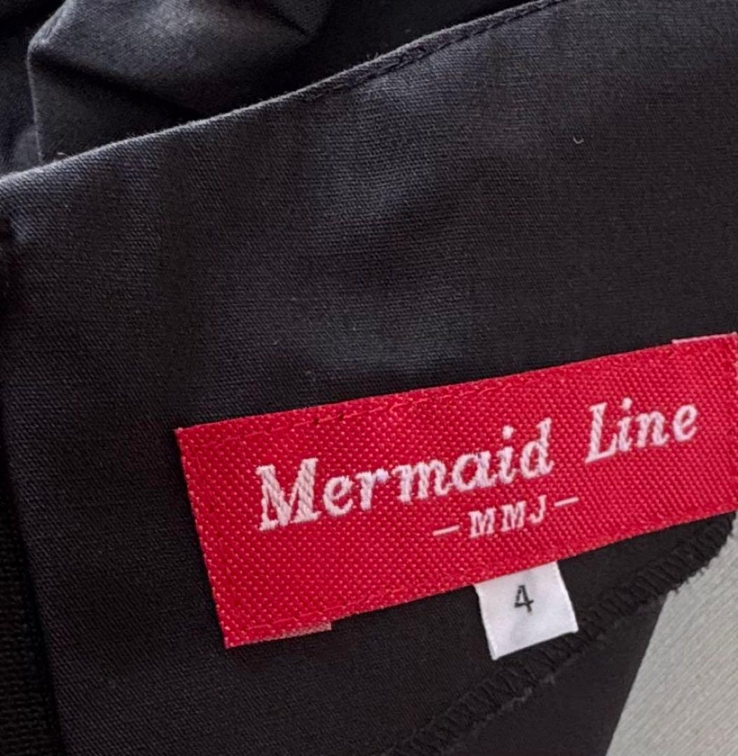 【値下げ】フラダンス用 白黒花柄ドレスサイズ4★ mermaid line