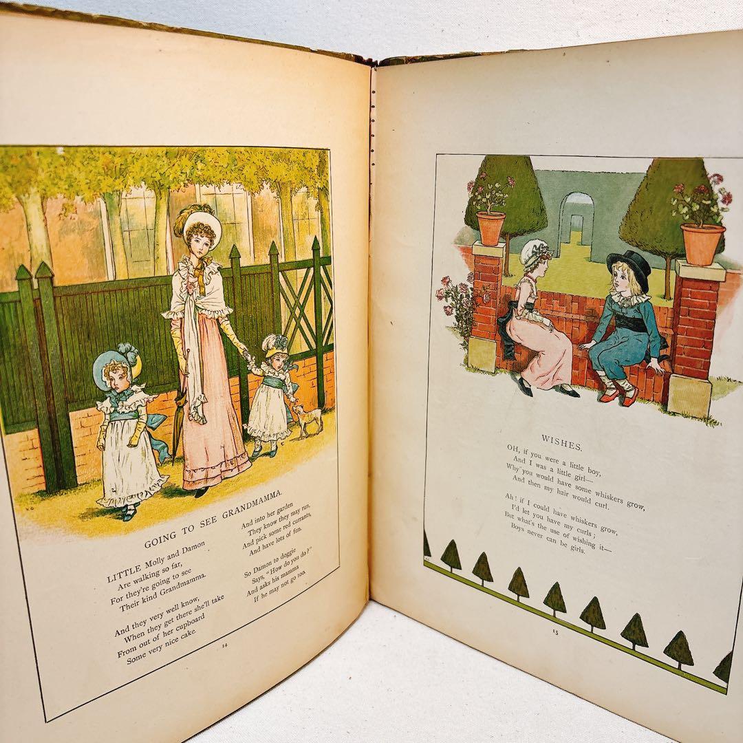 洋書 希少 ケイト グリーナウェイ マリーゴールドガーデン 1885年初版推定