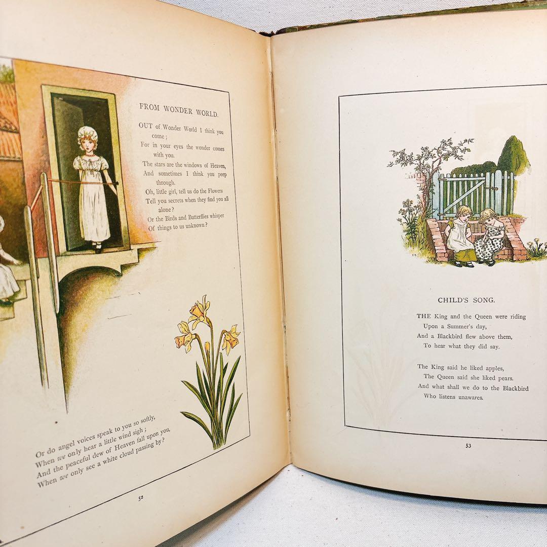 洋書 希少 ケイト グリーナウェイ マリーゴールドガーデン 1885年初版推定