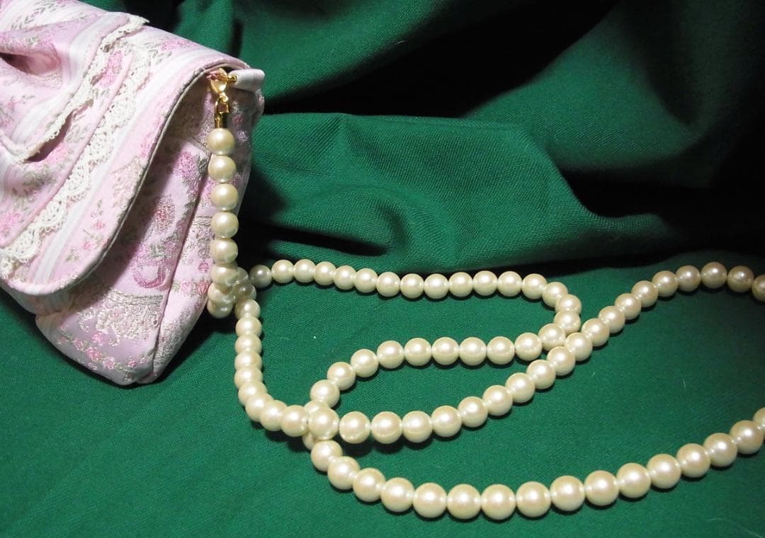 BABYゴブラン生地リボンBAG ピンク