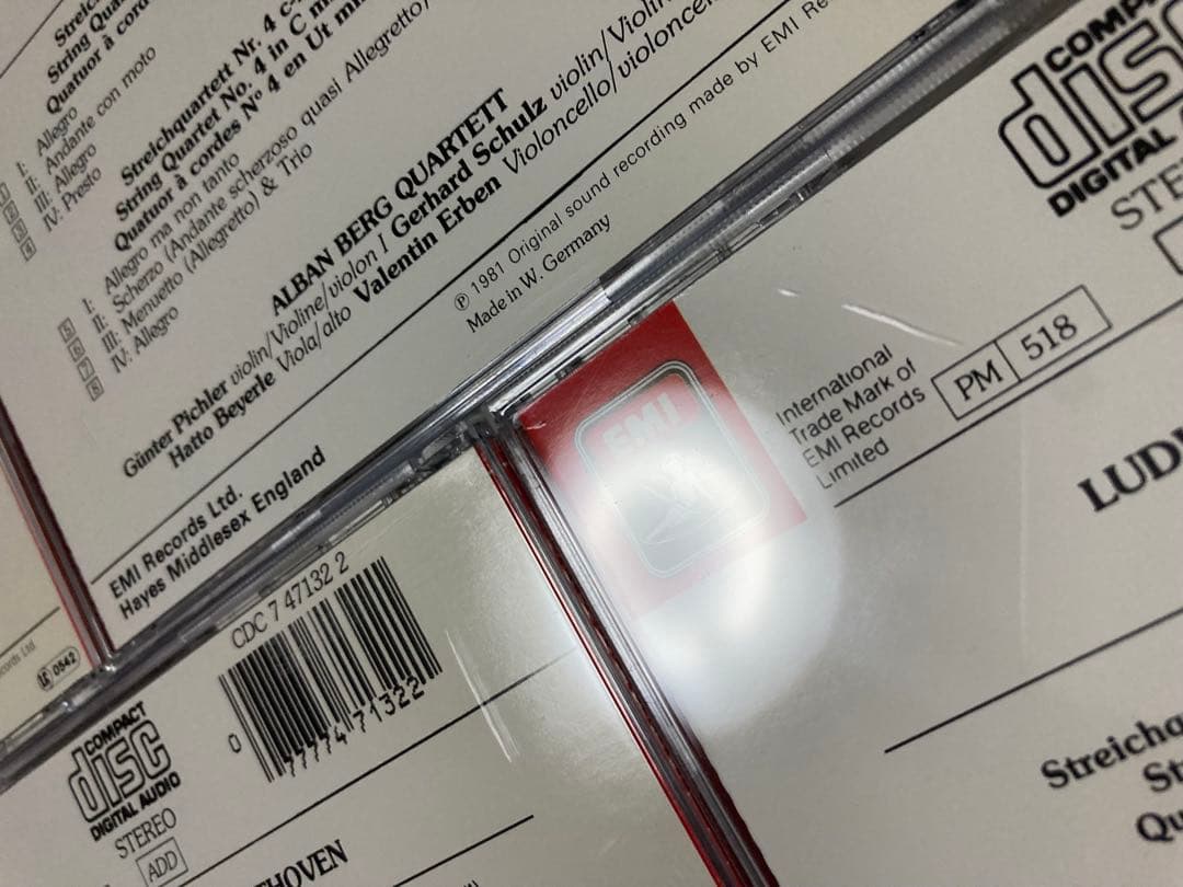 10CD ベートーヴェン 弦楽四重奏曲全集 アルバン・ベルク スタジオ録音