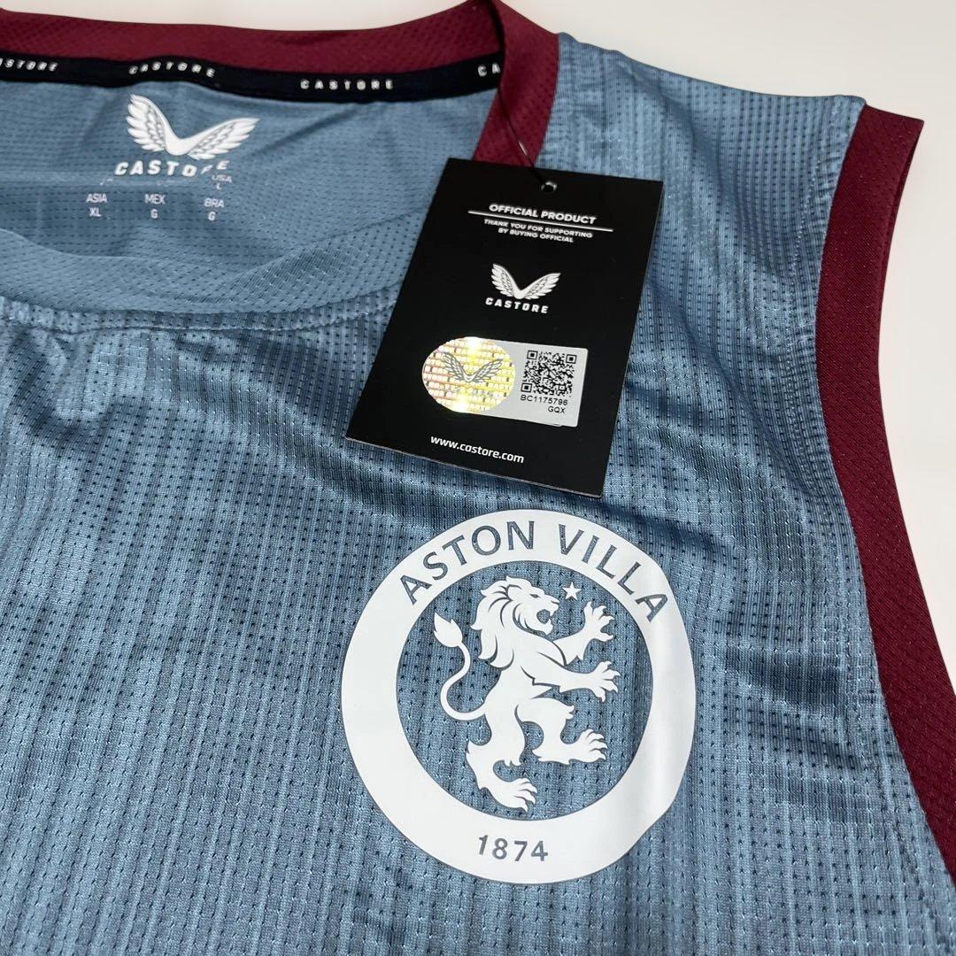 CASTORE アストンヴィラ ノースリーブ Lサイズ トレーニングウェア